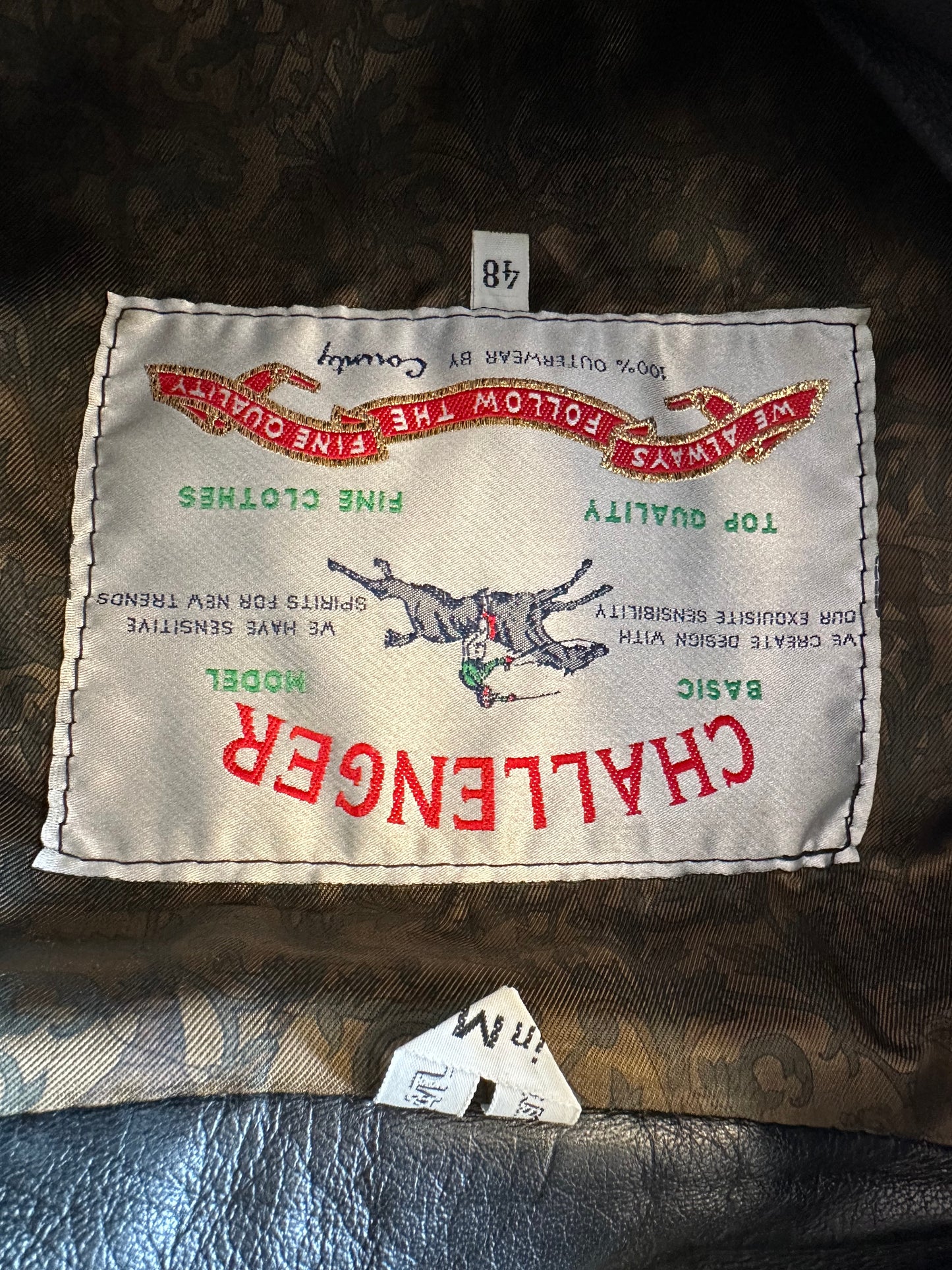 Vintage Leather Bomber Jacket