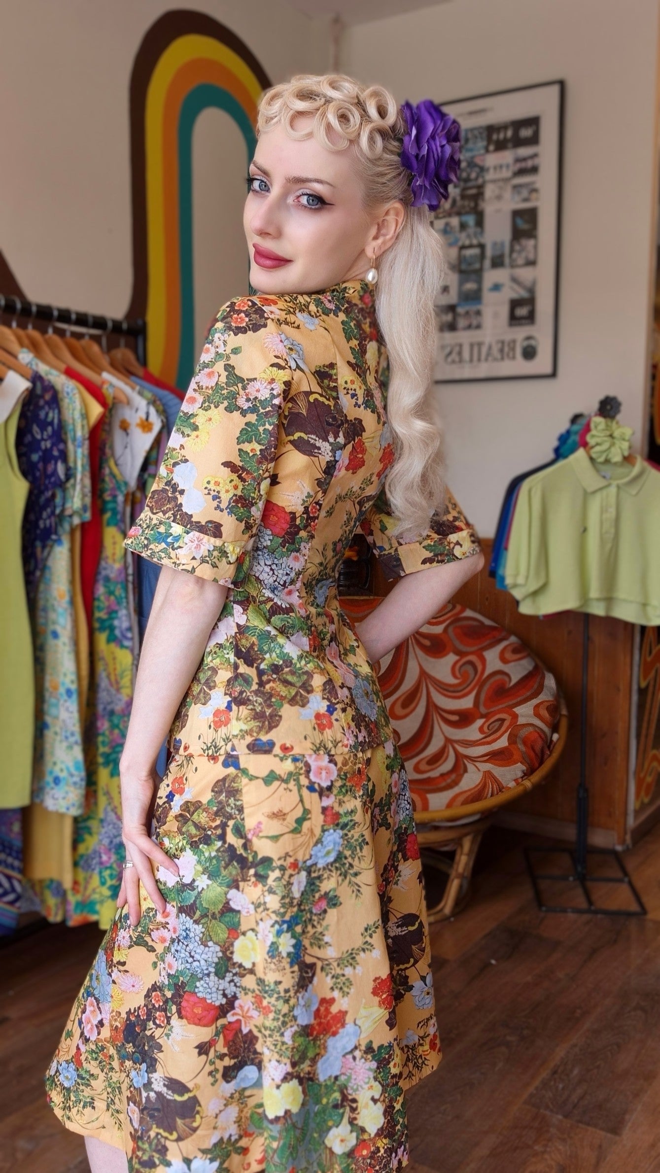 1970's Floral Two-Piece