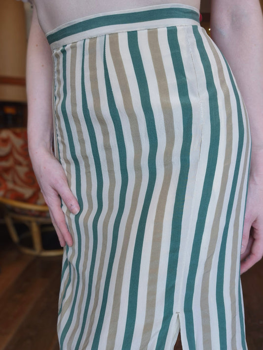 1980's Striped Skirt
