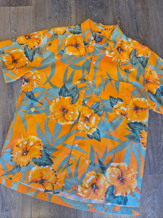Sunset Bloom Vintage Hawaiian Shirt