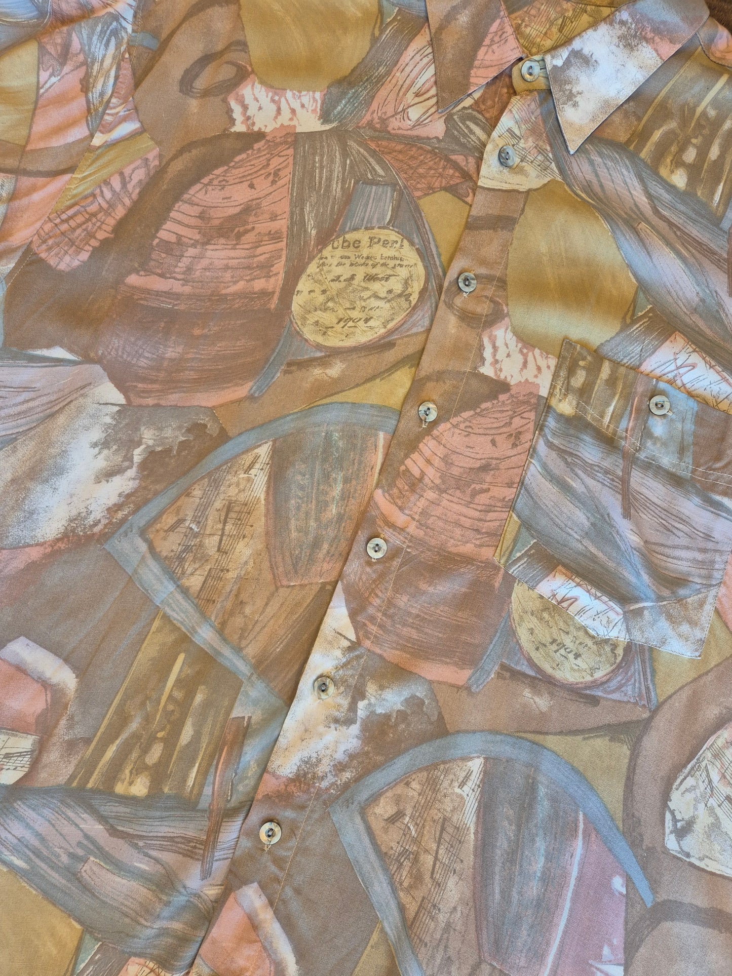 Earth Tones Vintage Abstract Shirt