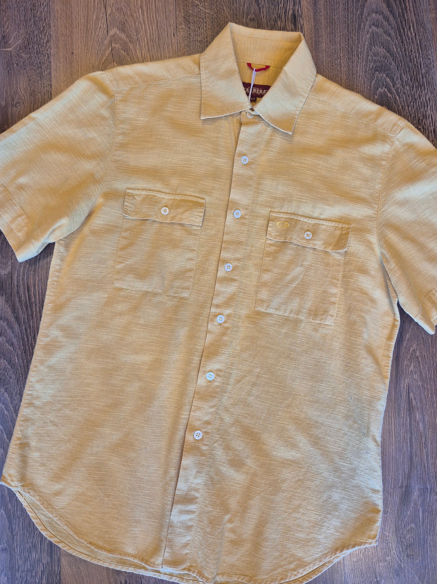 Vintage Mustard Utility Shirt