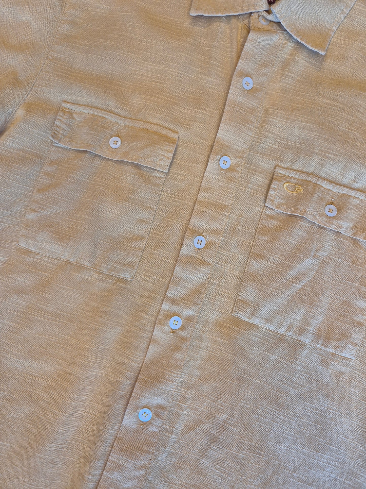 Vintage Mustard Utility Shirt
