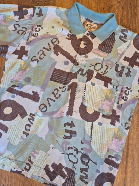 Vintage Typography Polo