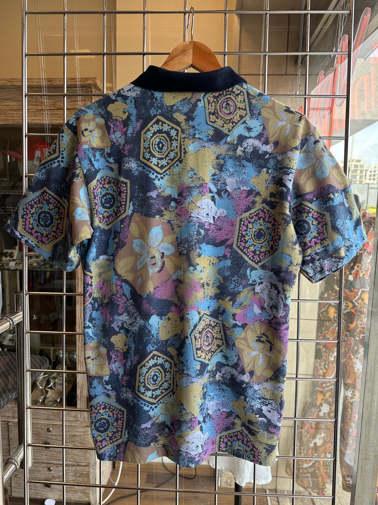 Vintage Fila Pattern Polo Shirt