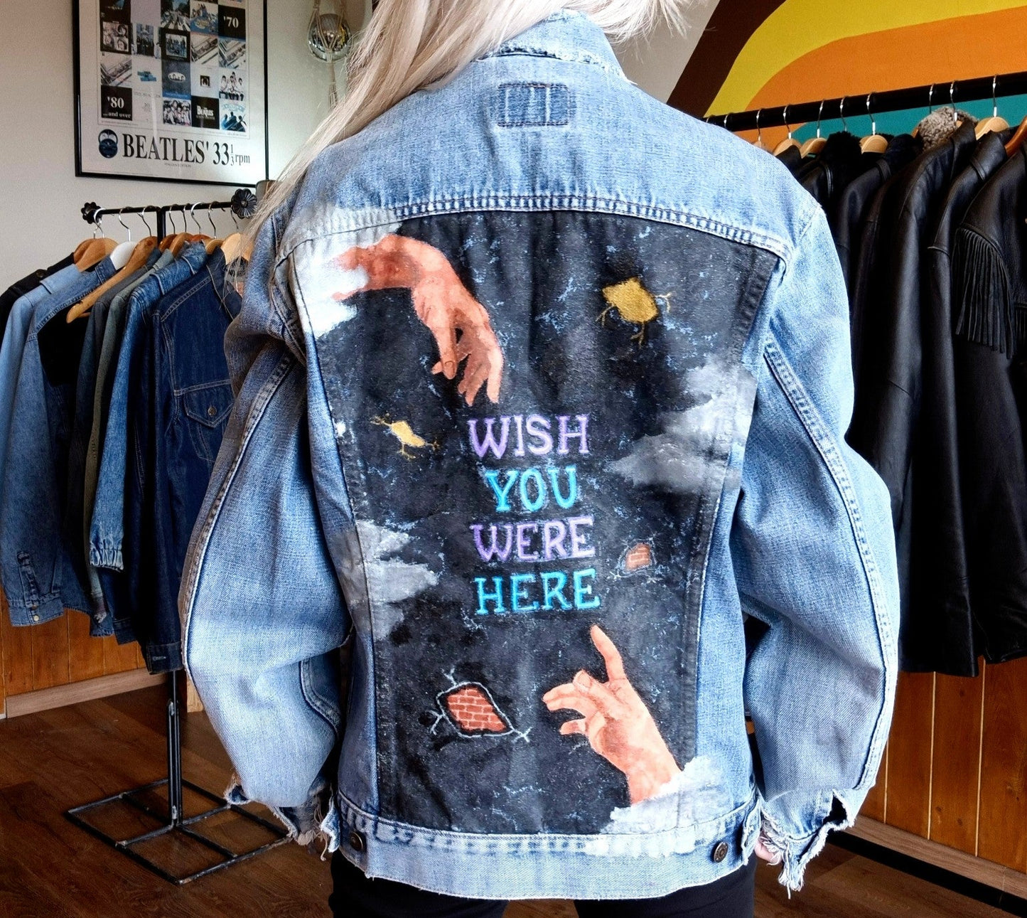 Unisex Hand-painted Levi's Denim