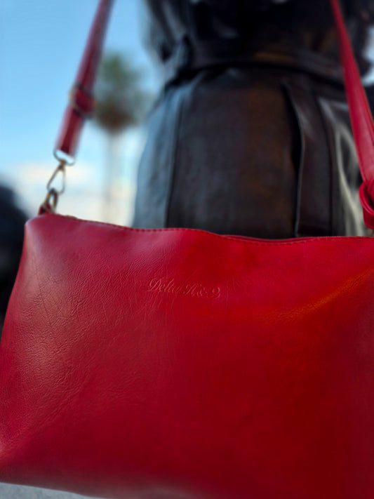 Delia H&L Red Leather Bag