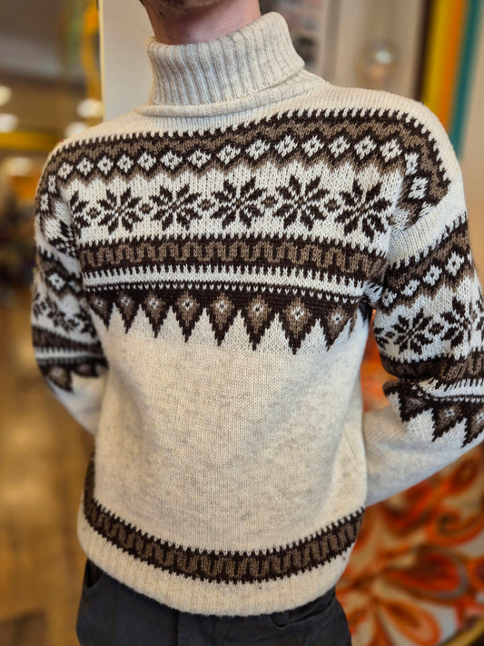 Danish Knit Snowflake Sweater