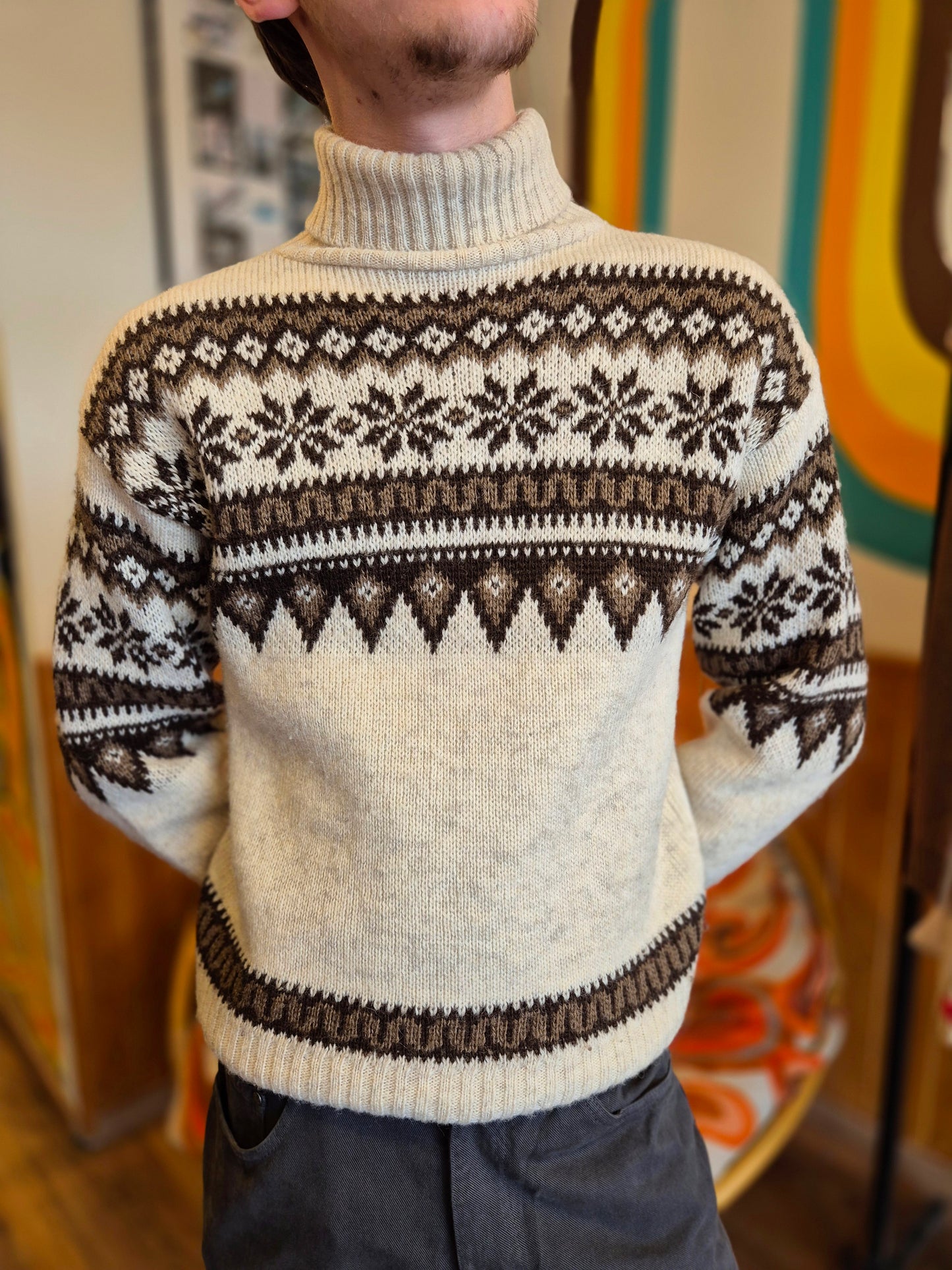 Danish Knit Snowflake Sweater