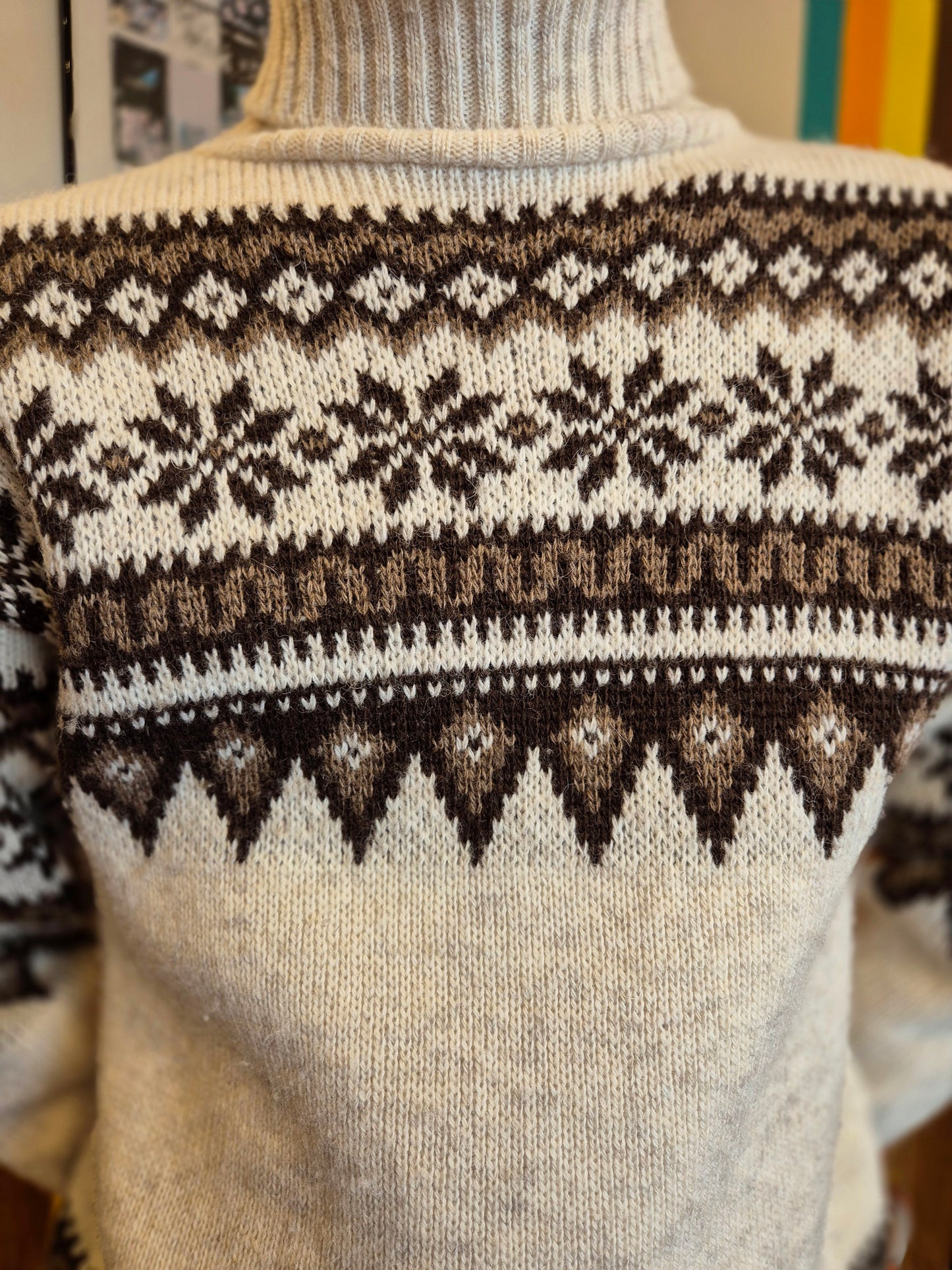 Danish Knit Snowflake Sweater