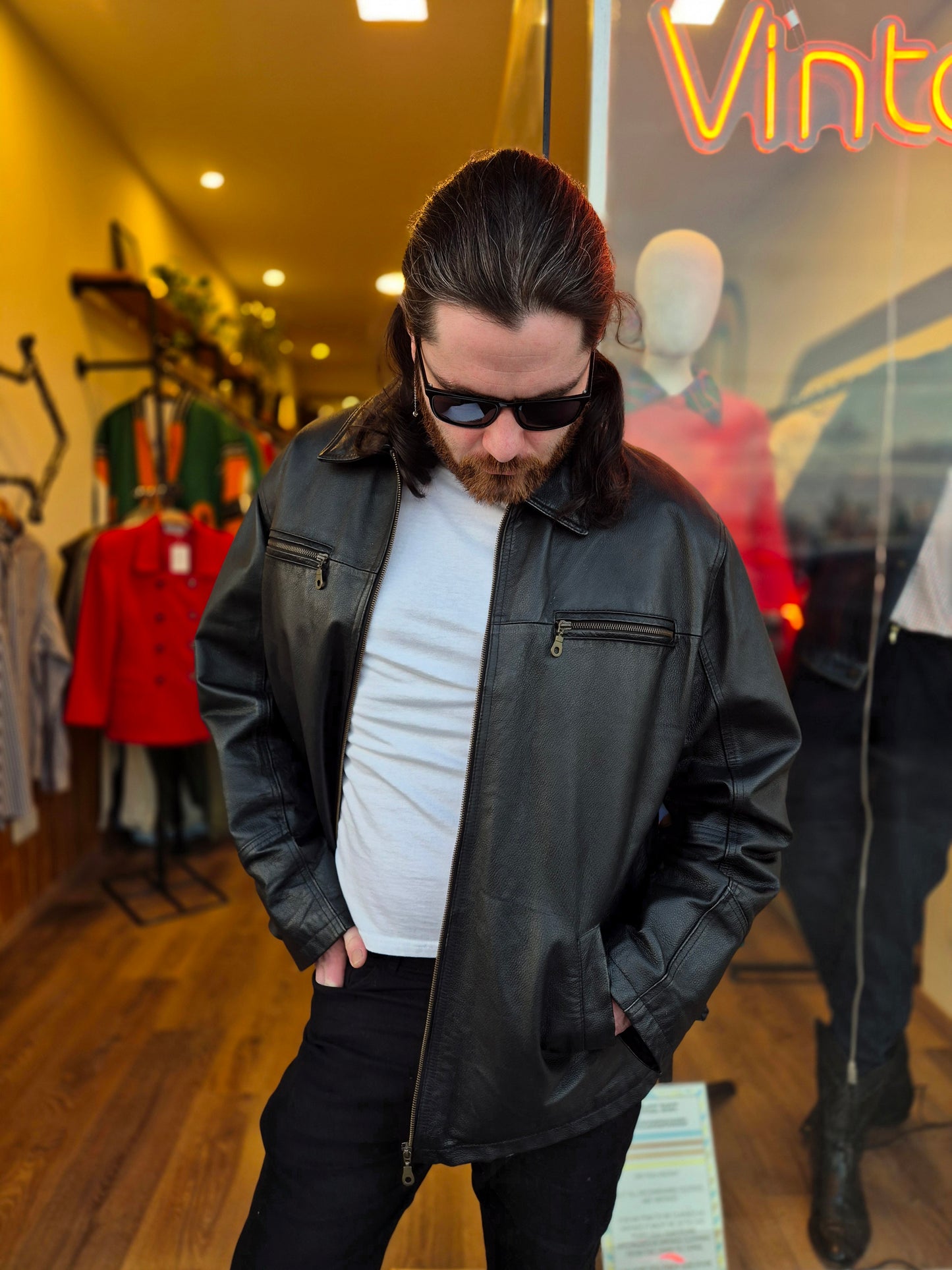 1990s 'Explorer' Leather Jacket