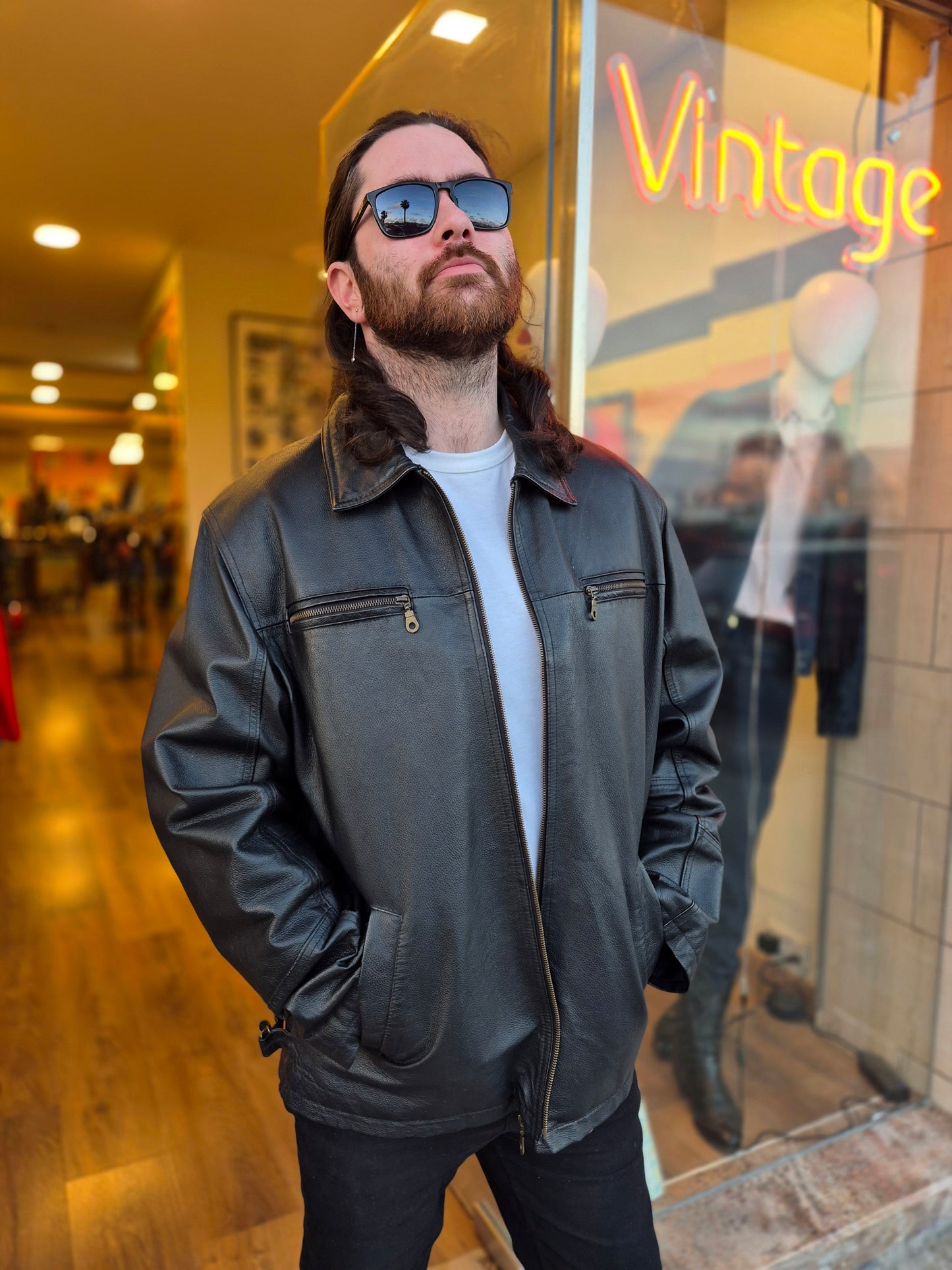 1990s 'Explorer' Leather Jacket