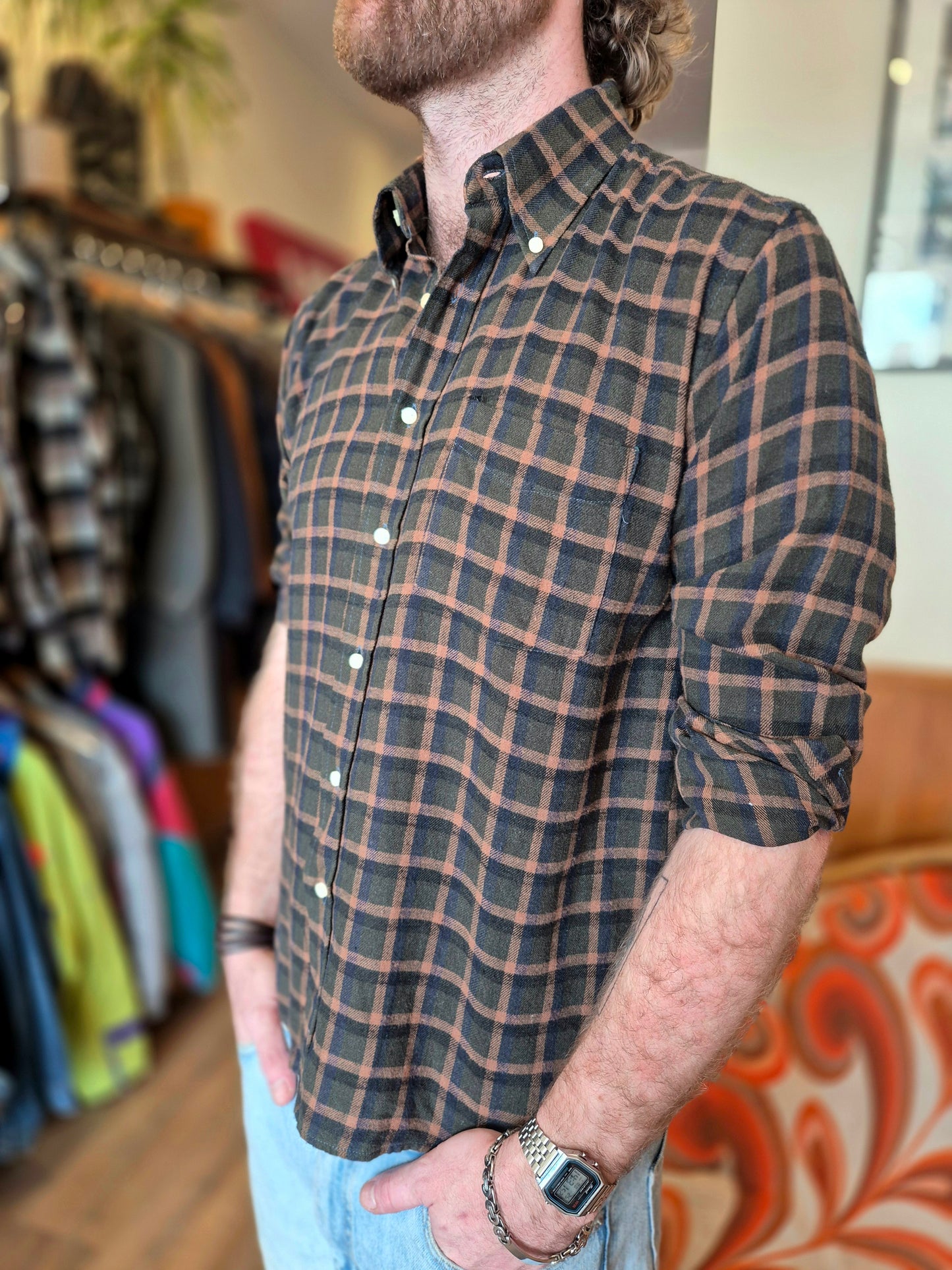 1980s American Flannel Shirt