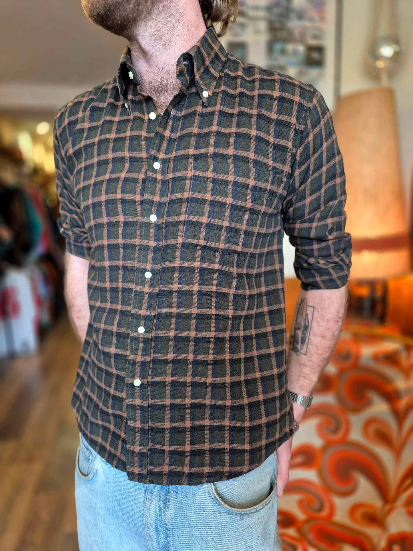 1980s American Flannel Shirt