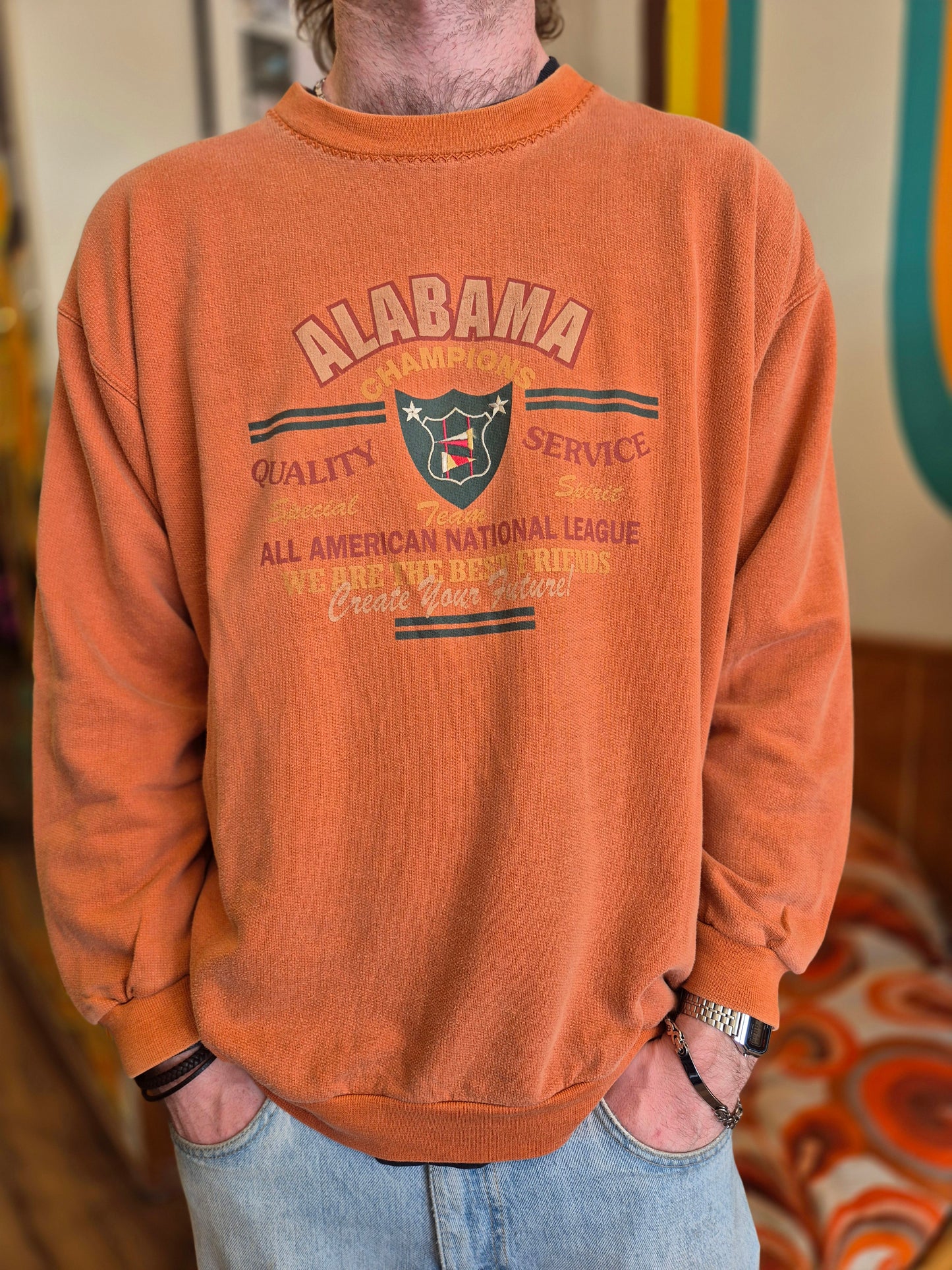 1980s American Crewneck Sweater