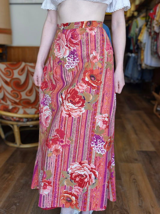 1990's Floral Skirt