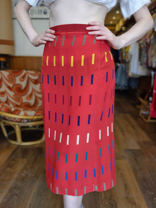 1990's Red Skirt