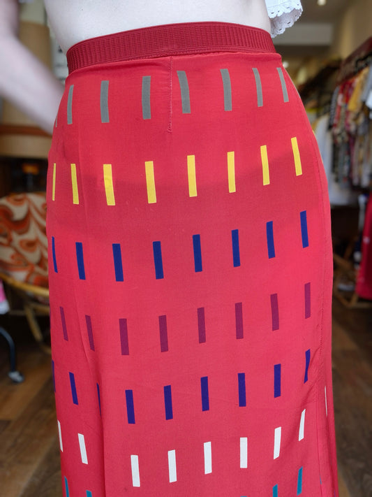1990's Red Skirt