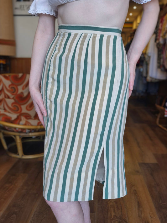 1980's Striped Skirt