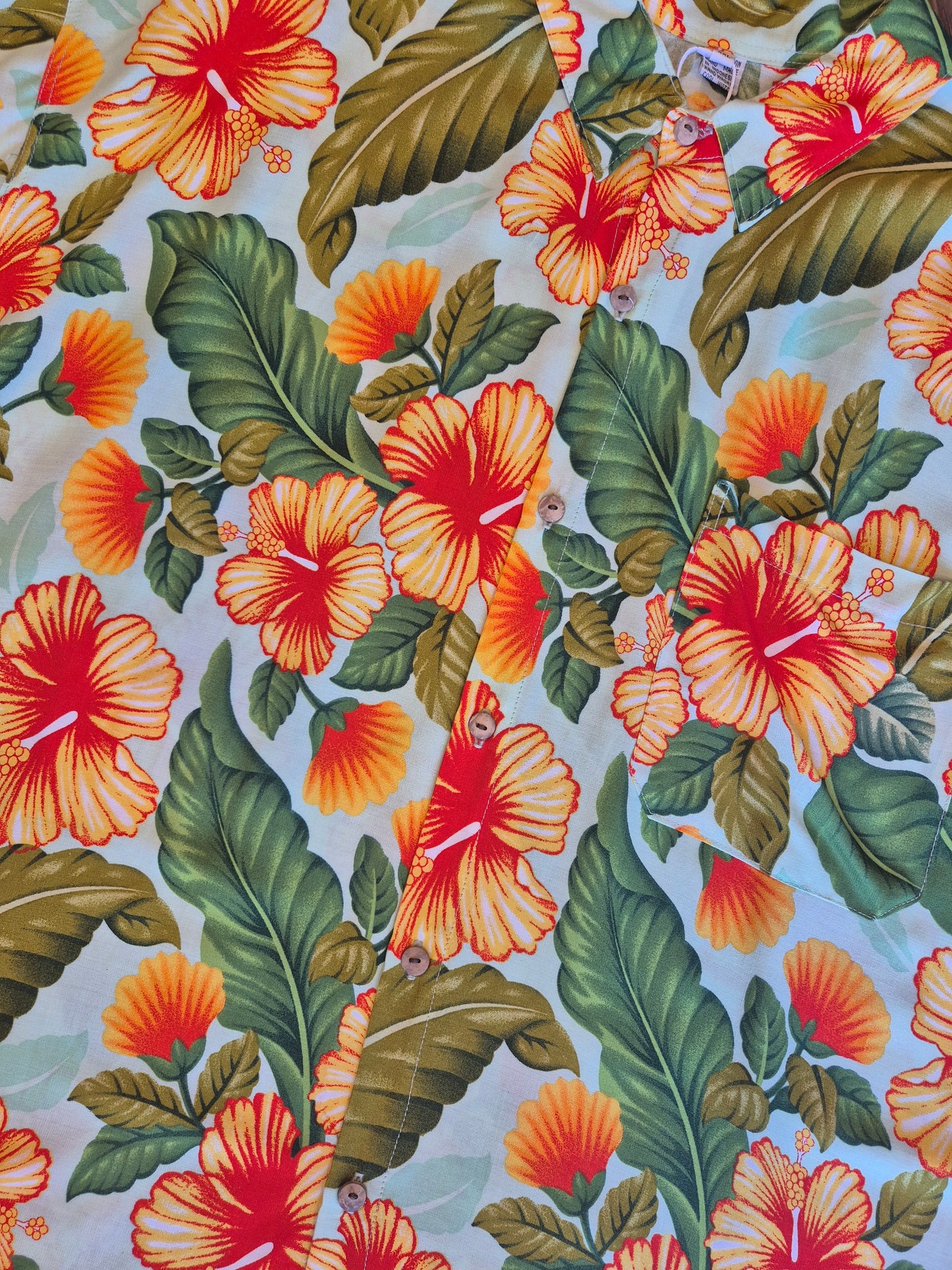 Hibiscus Heatwave Vintage Aloha Shirt