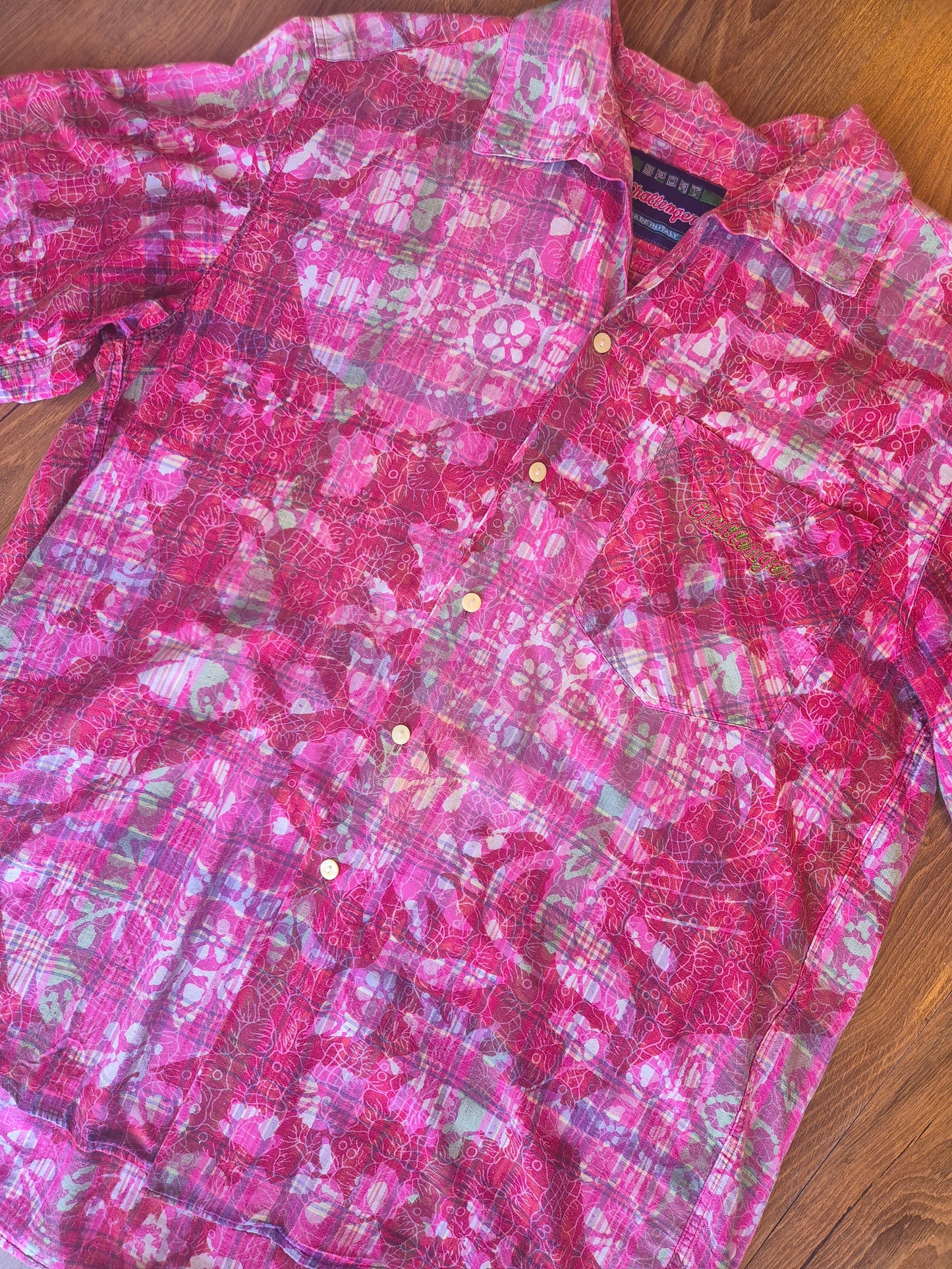 Pink Tropical Vintage Shirt