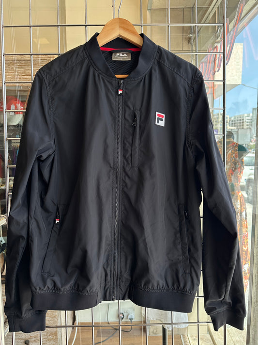 Vintage Fila Black Bomber Jacket