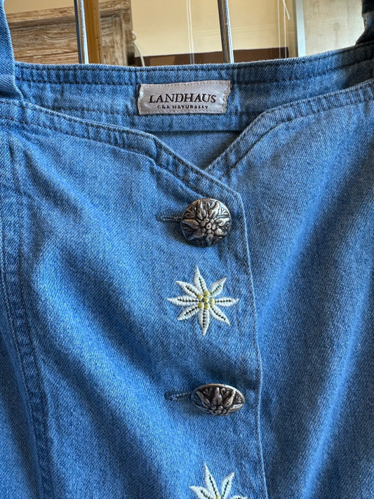 Austrian Edelweiss Denim Top