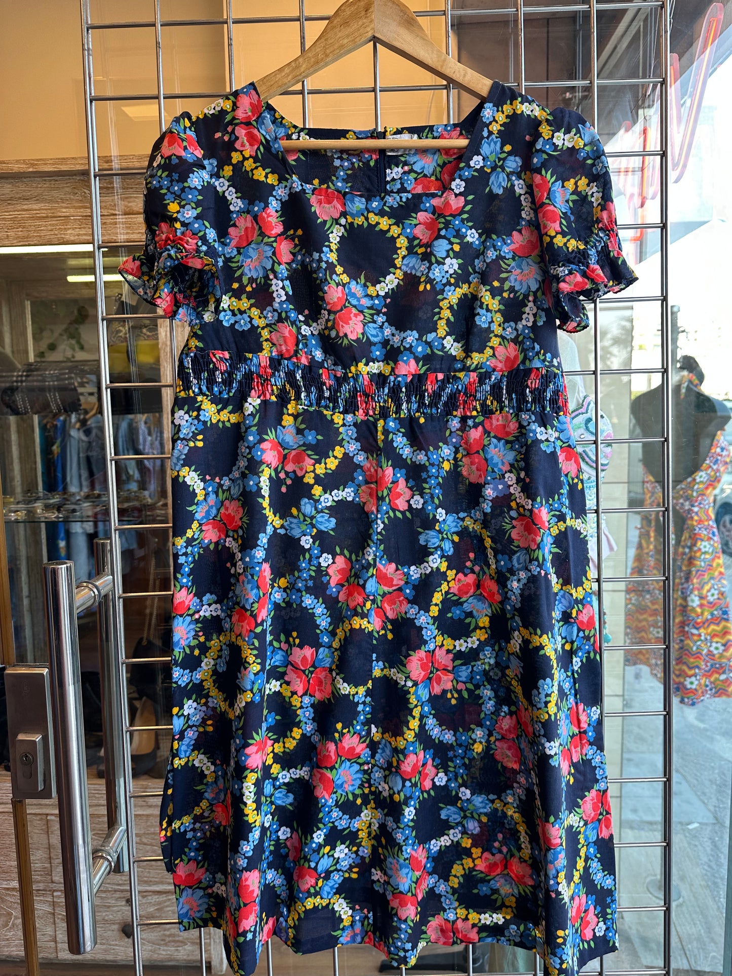 1970s Bluebell Garland Dress