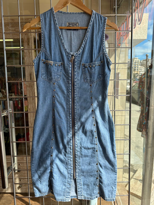 1990s Denim Dress