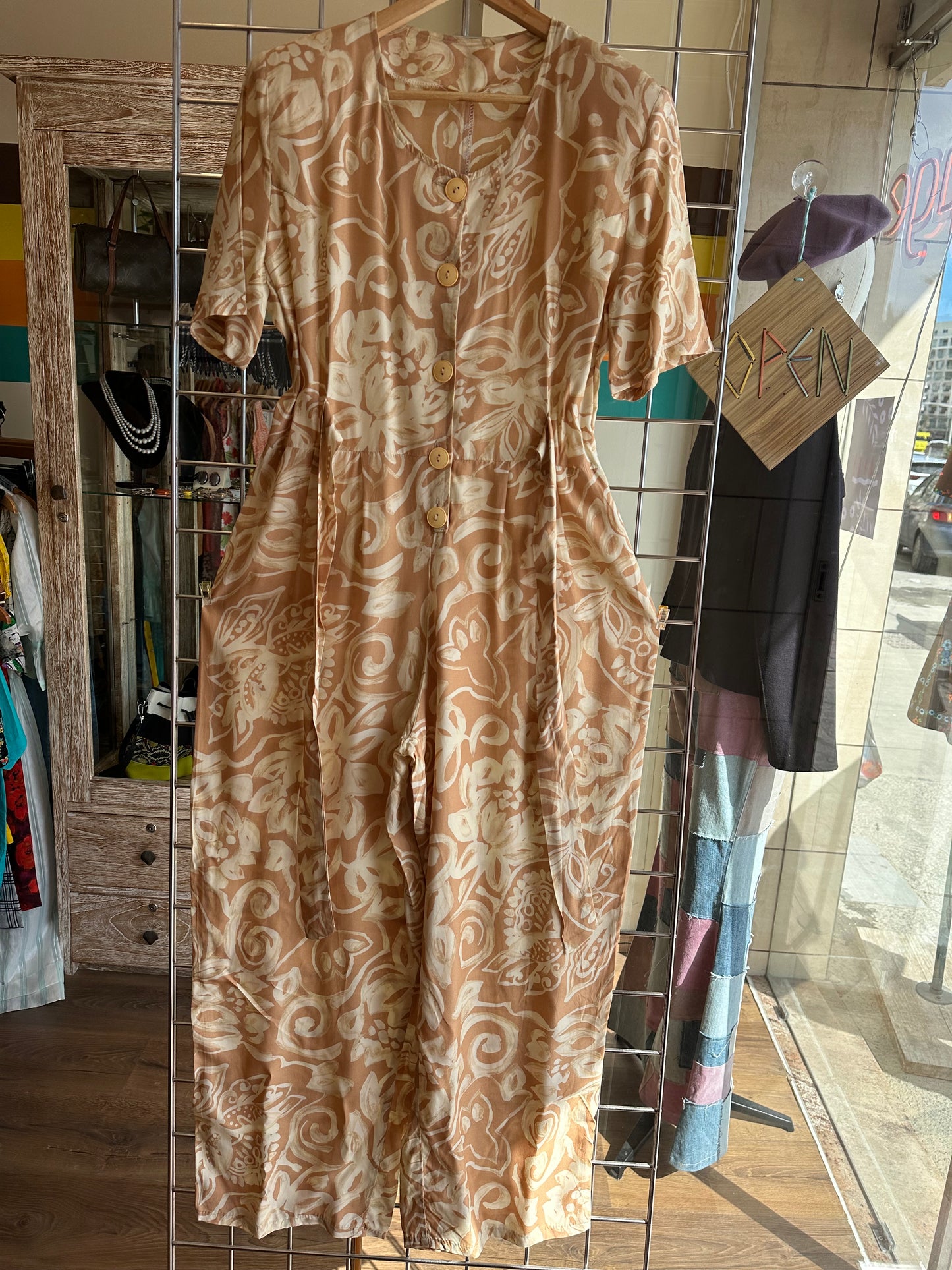 1980s Cotton Jumpsuit