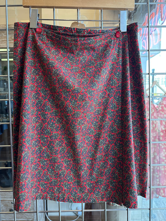 80s Red Skirt