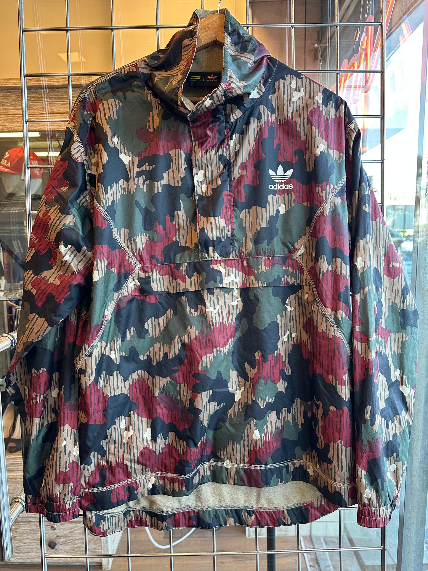 Vintage Adidas Originals Camo Pullover Jacket