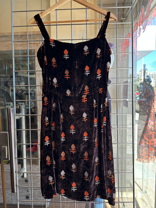 1960s Velvet Mini Dress