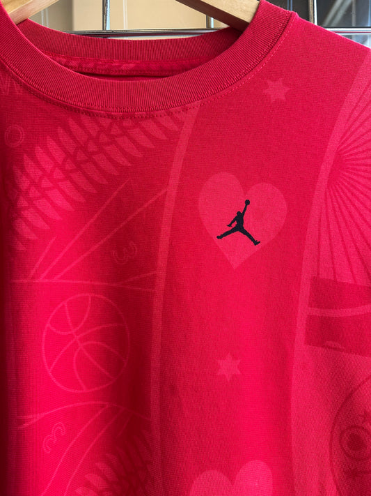Vintage Jordan Pattern T-Shirt Red