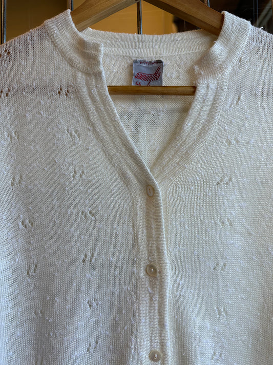 Ivory Knit Cardigan