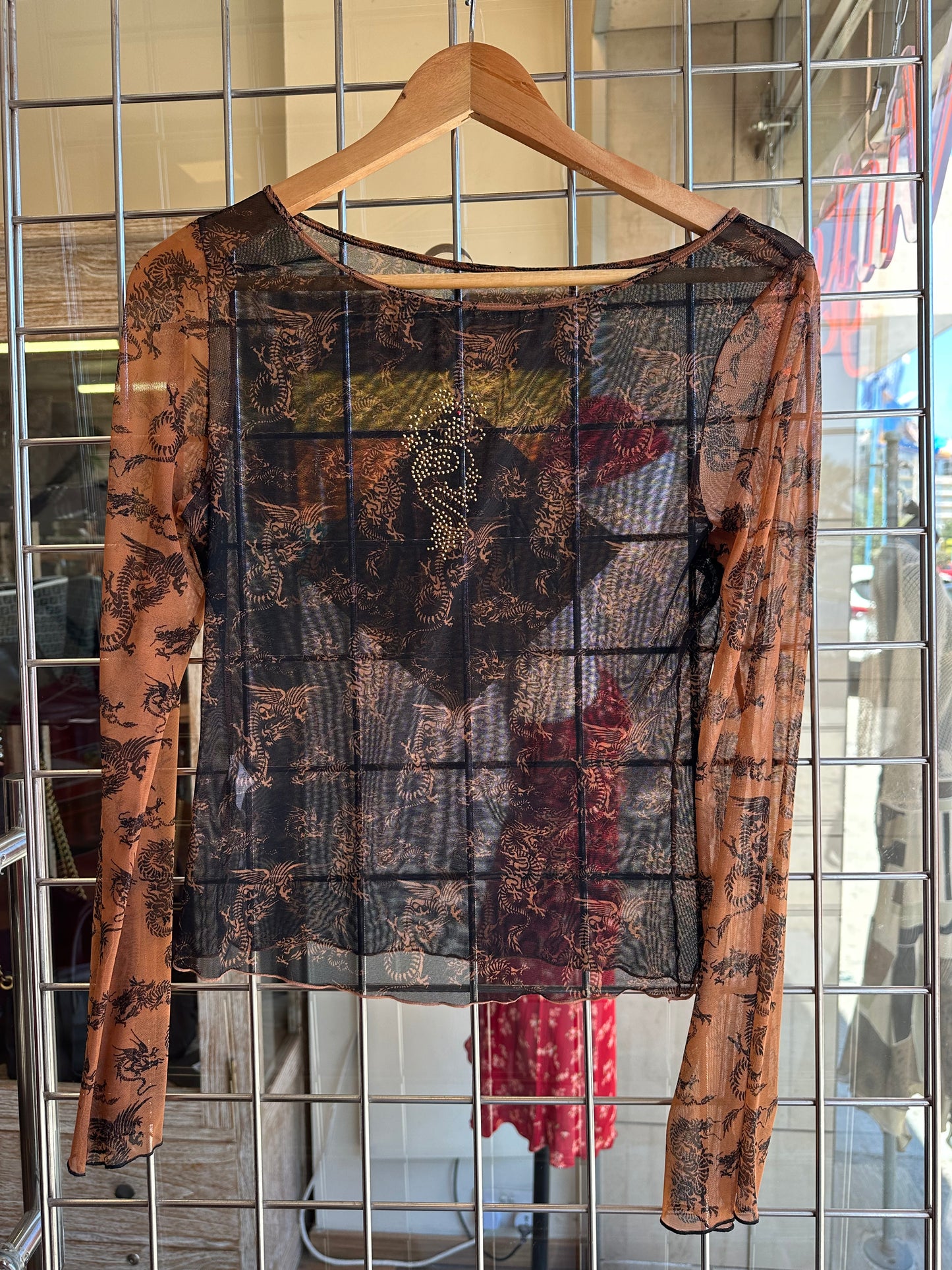 Y2K Mesh Top
