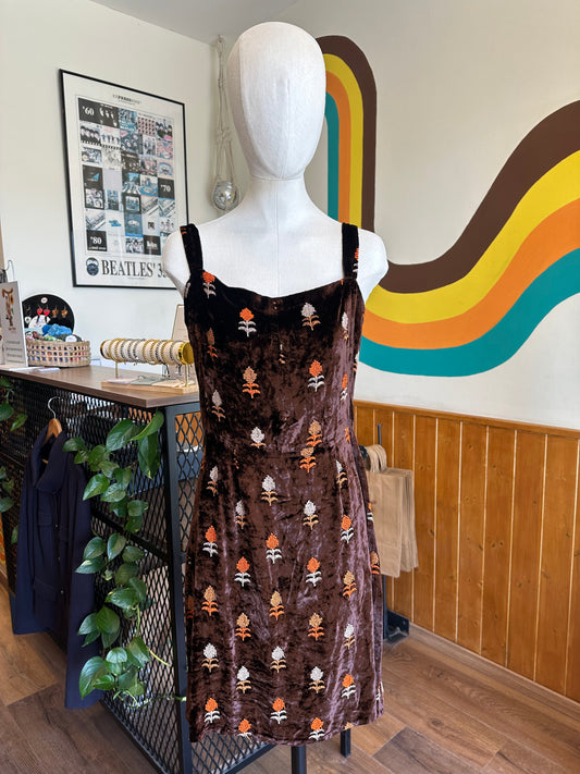 1960s Velvet Mini Dress