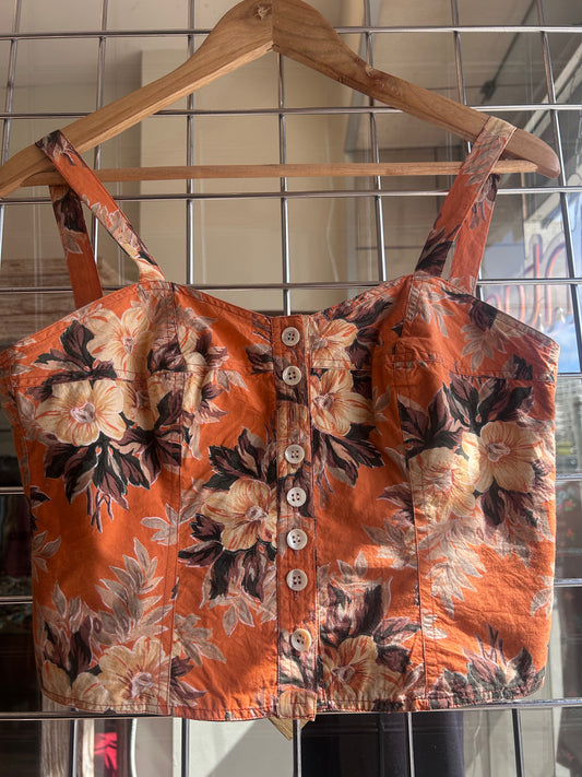 Y2K Boho Floral Top